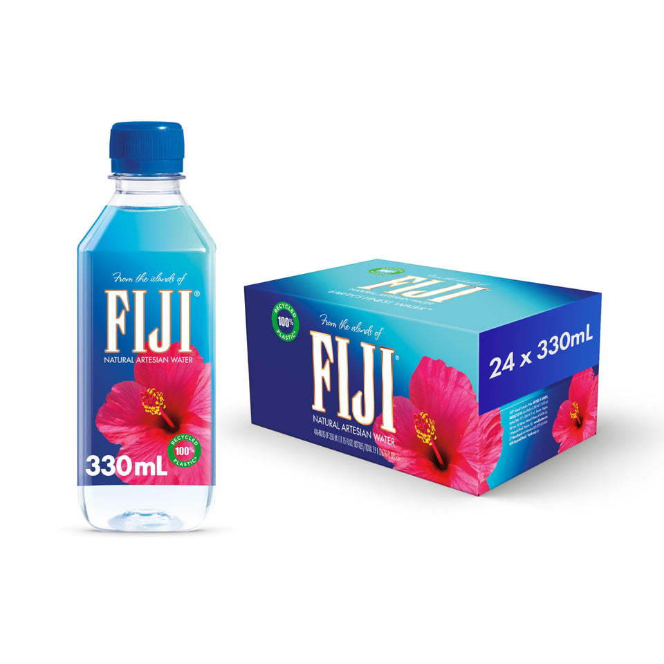 FIJI Water 330ml bottles pack 24 ready for events and offices.
