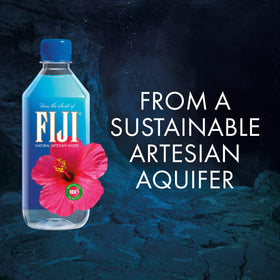 FIJI Water artesian source view conveys natural filtration and mineral-rich hydration.