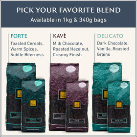 Filicori Zecchini Kave offers low acidity and nutty notes.
