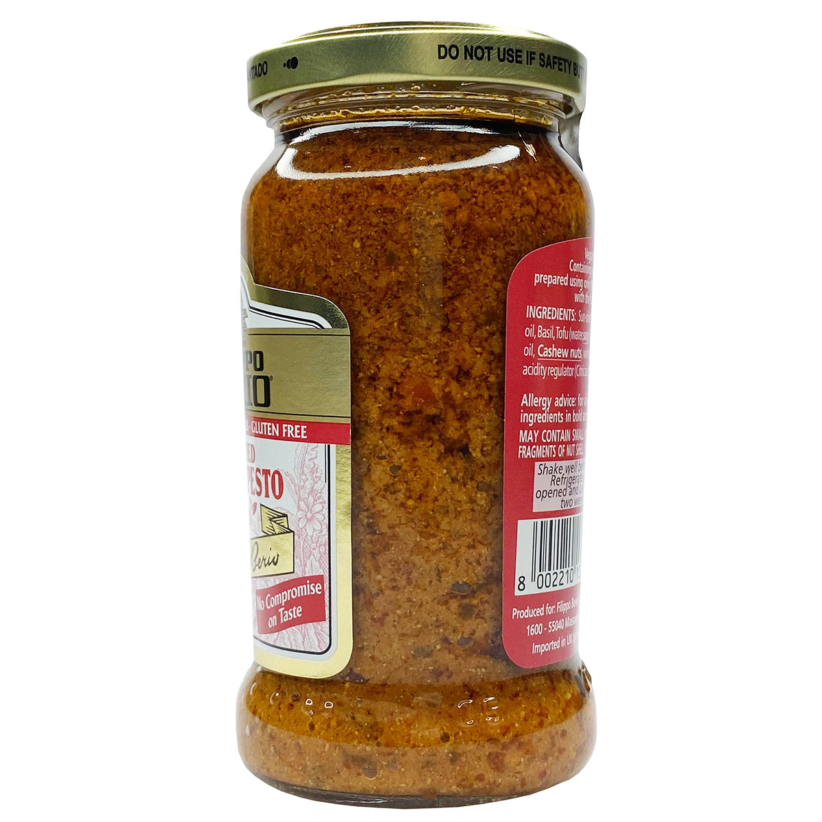 Filippo Berio pesto spread on toast; quick flavorful bite for breakfast or lunch.