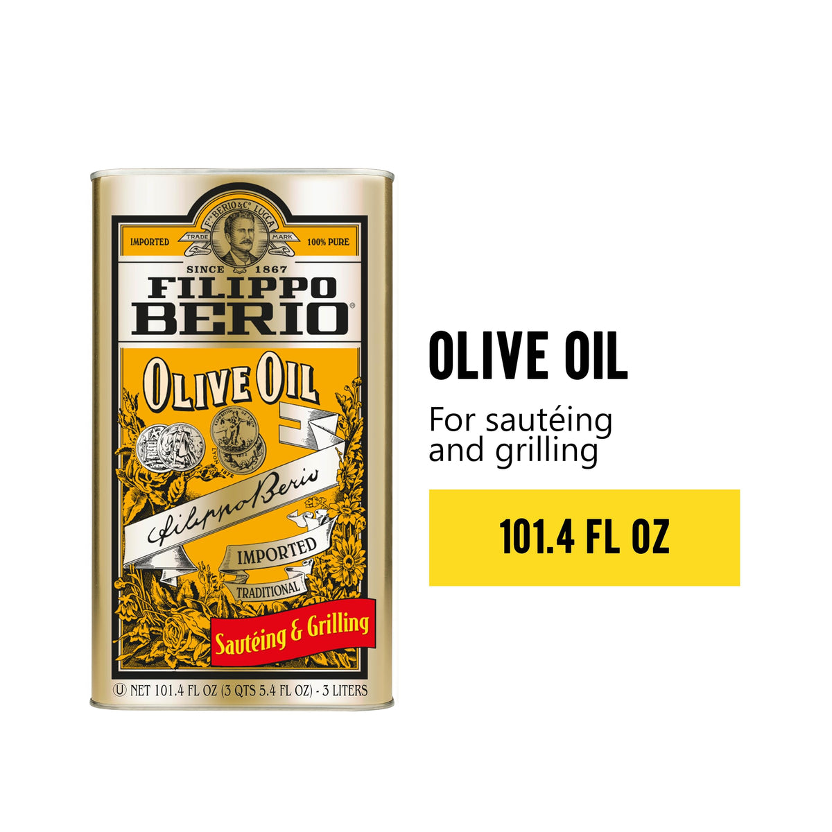Pouring Filippo Berio olive oil is ideal for sautéing.