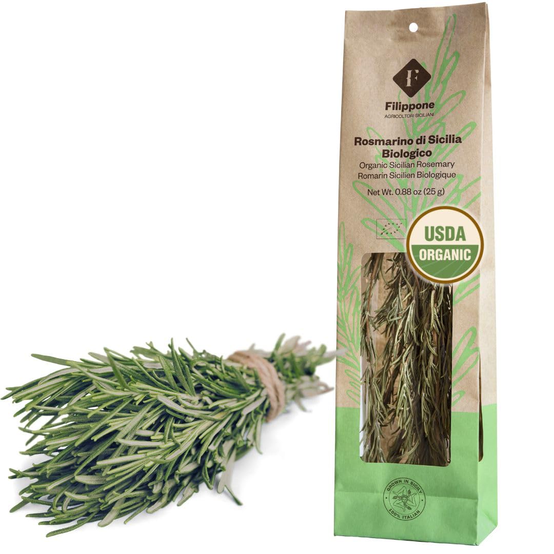 FILIPPONE organic Sicilian rosemary leaves 25g with rich aroma for roasting