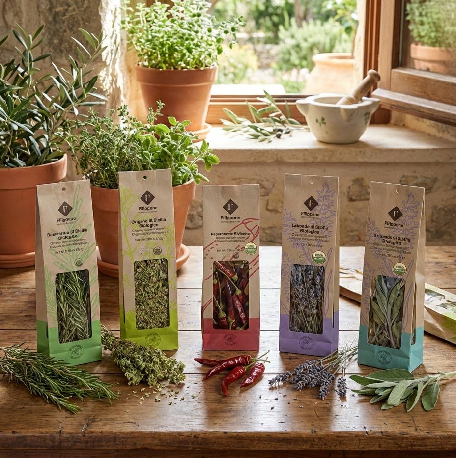 FILIPPONE Sicilian oregano aroma captured in premium dried leaves.