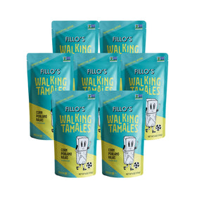 Fillo's Tamales 7-pack box showing pantry-ready meals