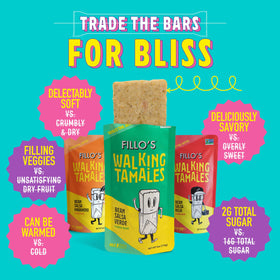 Fillo's Tamales green salsa packaging highlights gluten-free ingredients