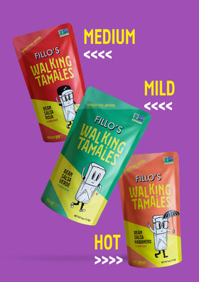 Fillo's Tamales microwave instructions close-up for fast heat-and-eat option