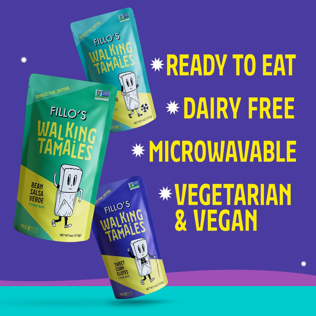 Fillo’s Tamales microwave-ready pouch demonstrates quick heating for fast meals.