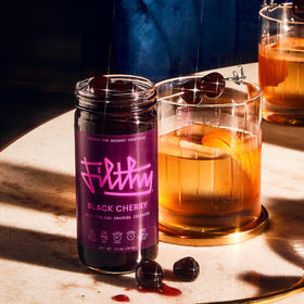 Filthy Food Amarena cherries in syrup slow-cooked for depth of flavor.