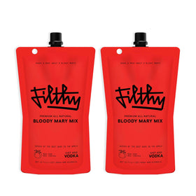 Filthy Food Bloody Mary mix 32 oz pouch front view for easy home cocktails