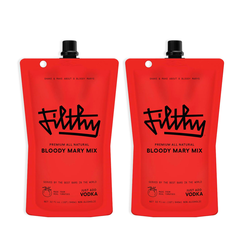 Filthy Food Bloody Mary mix 32 oz pouch front view for easy home cocktails