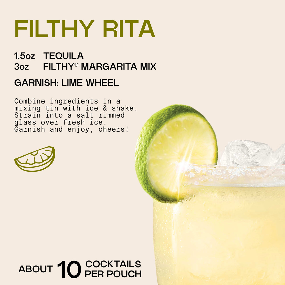 Filthy Food Bloody Mary Mix glass with spice rim ready to sip.