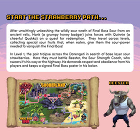 Final Boss Sour Strawberries lunchbox-ready image for kids, teens, and adults.