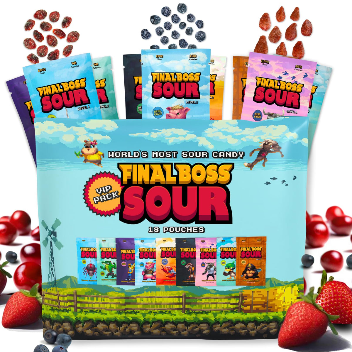 Final Boss Sour appeals to kids and adults for shared snacking.