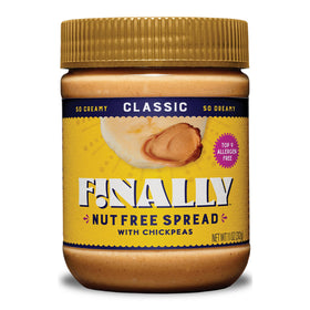 Finally Nut Free Classic Spread in a jar, creamy nut-free option for nut-free kitchens.