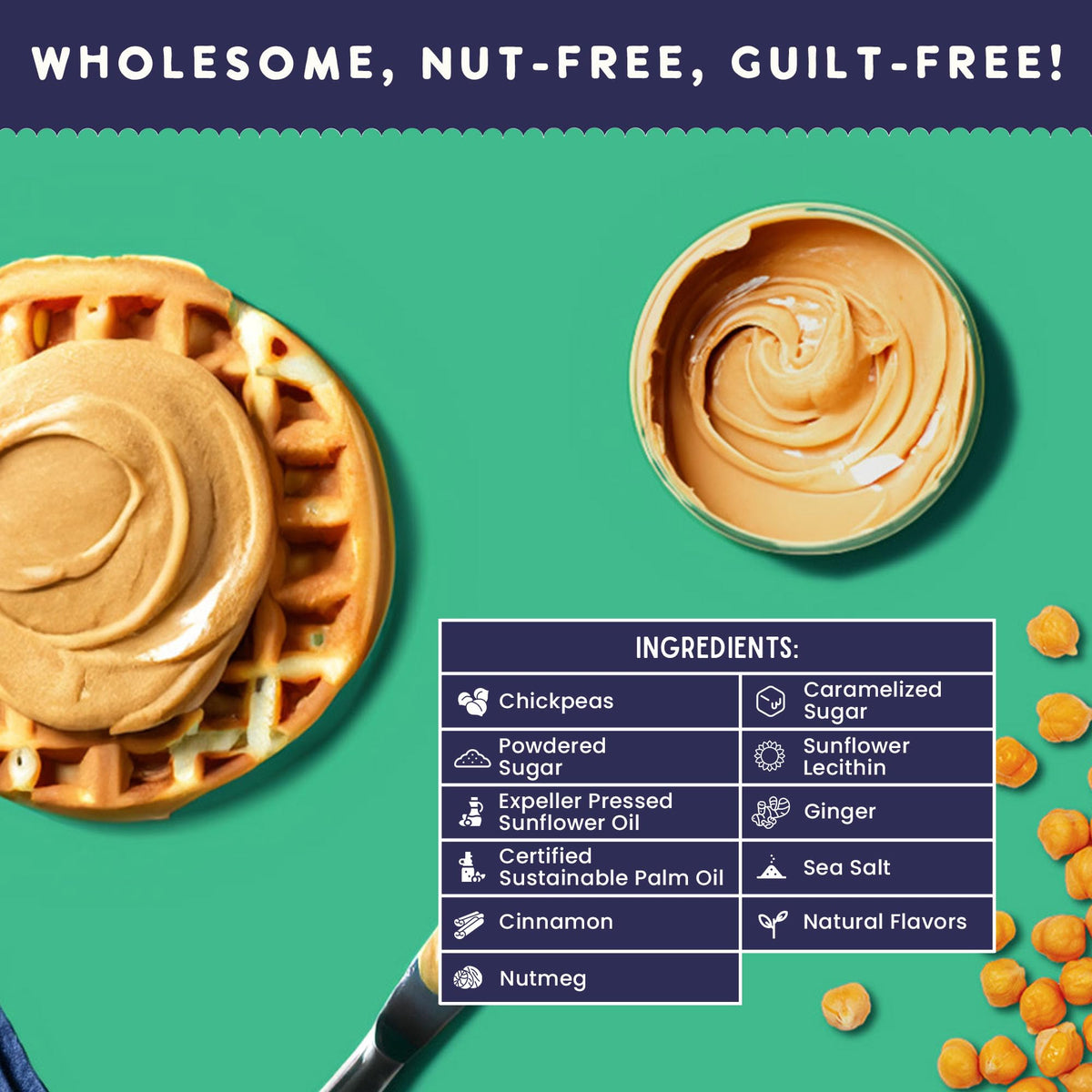 Baking with Finally Nut Free Cookie Butter to add cookie-butter flavor.