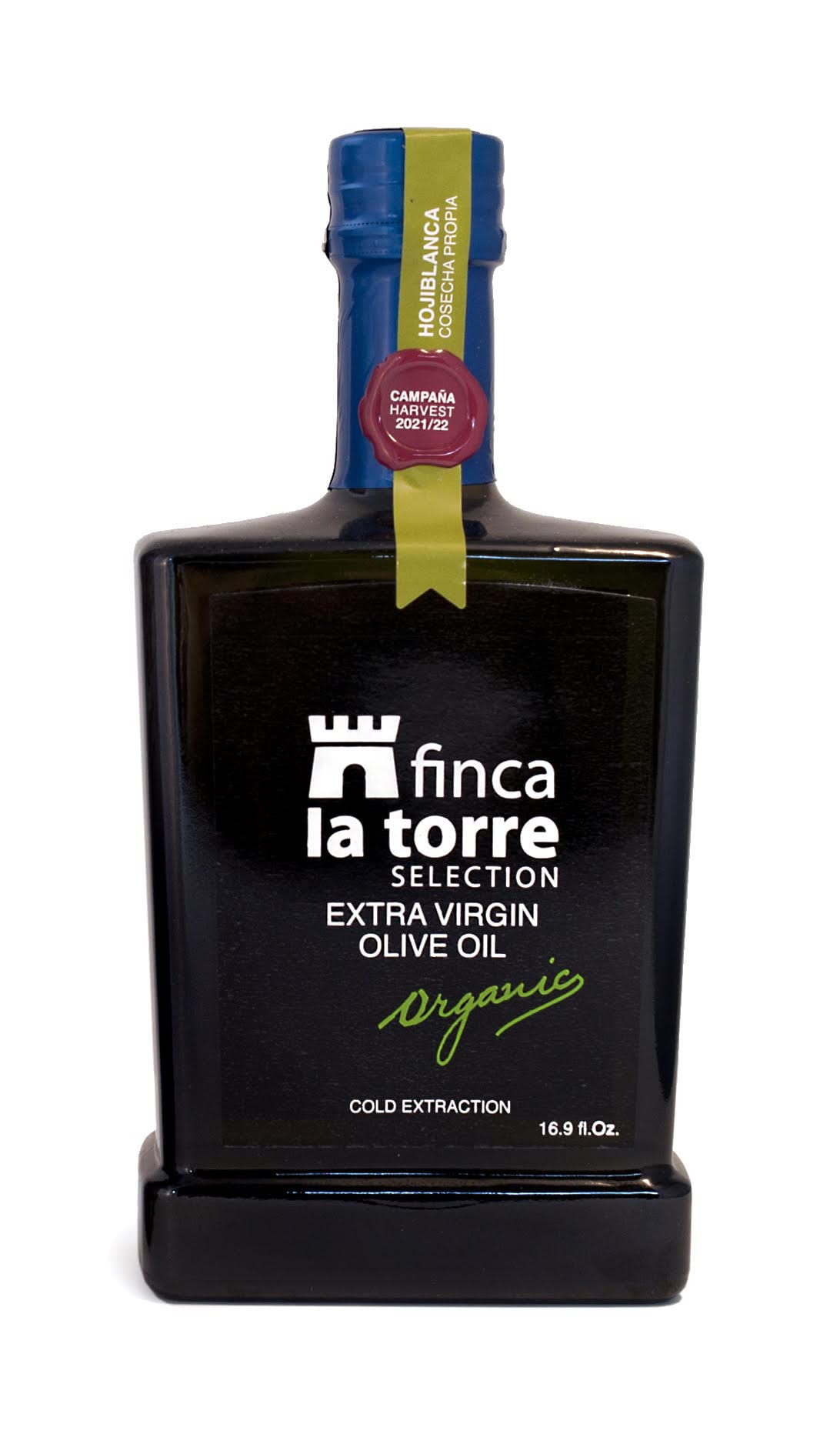 Pouring Finca La Torre Hojiblanca oil enhances dressings with fruity peppery notes