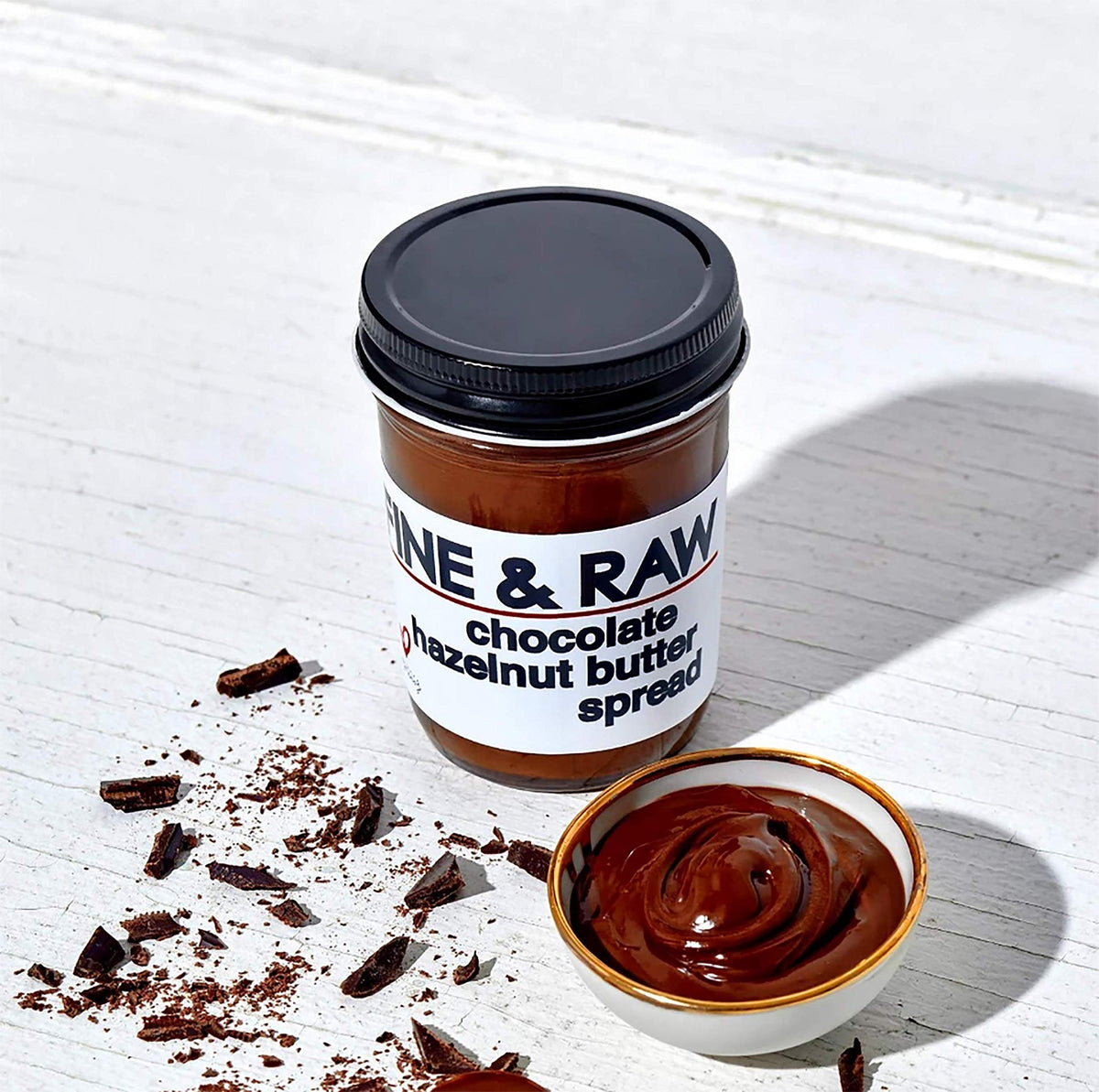 Fine & Raw organic spread as a versatile ice cream topping.