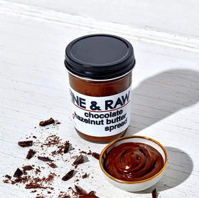 Fine & Raw organic spread as a versatile ice cream topping.