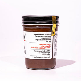 Fine & Raw smooth texture close-up, perfect for waffles and fruit.