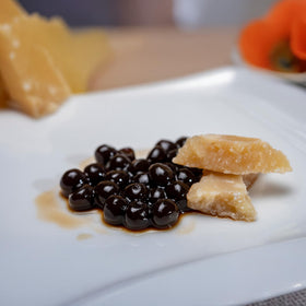 Fine Food Dittmann balsamic pearls on carpaccio add refined bite