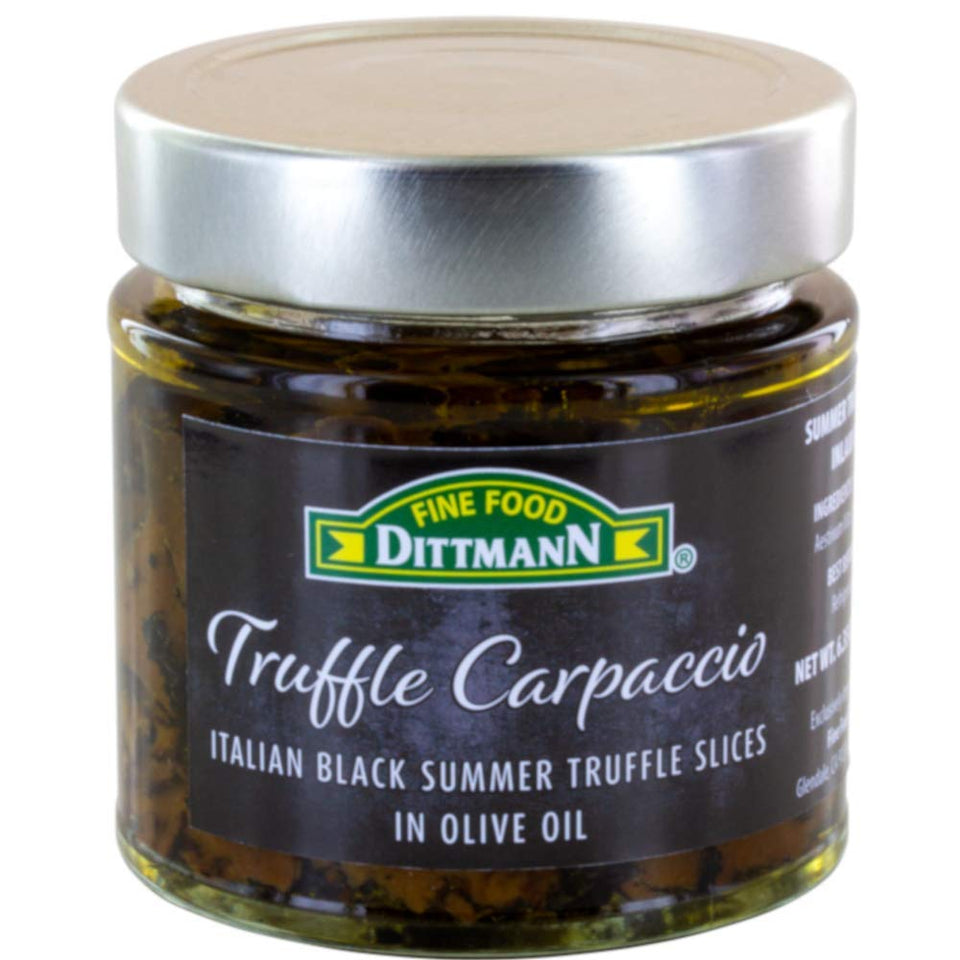 Fine Food Dittmann truffle carpaccio in olive oil enhances salads and pasta