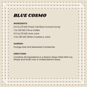 Finest Call blue curaçao pack of six bottles ready for bar or home use.