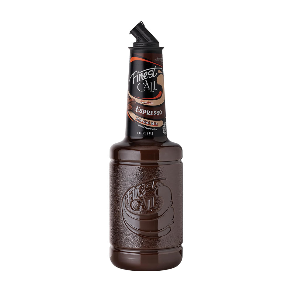 Finest Call Espresso Martini Mix bottle showing authentic coffee flavor ideal for premium cocktails