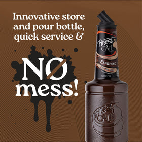 Finest Call bottle with coffee beans suggests versatile flavor pairing
