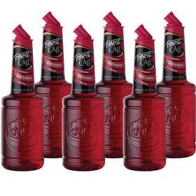 Finest Call grenadine bottle with rich color and real fruit flavor for cocktails.