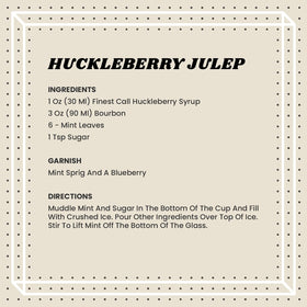 Bartender-ready measure feature supports efficient service with Finest Call huckleberry syrup.
