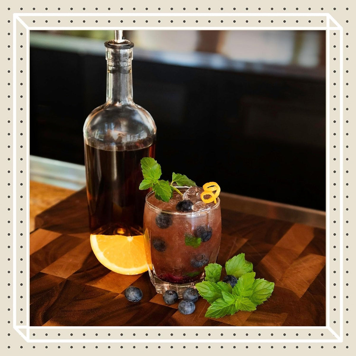 Finest Call huckleberry syrup dispensing closure for precise, fast pours.