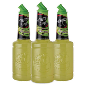 Finest Call Margarita Mix bottle on bar for easy, consistent pours.