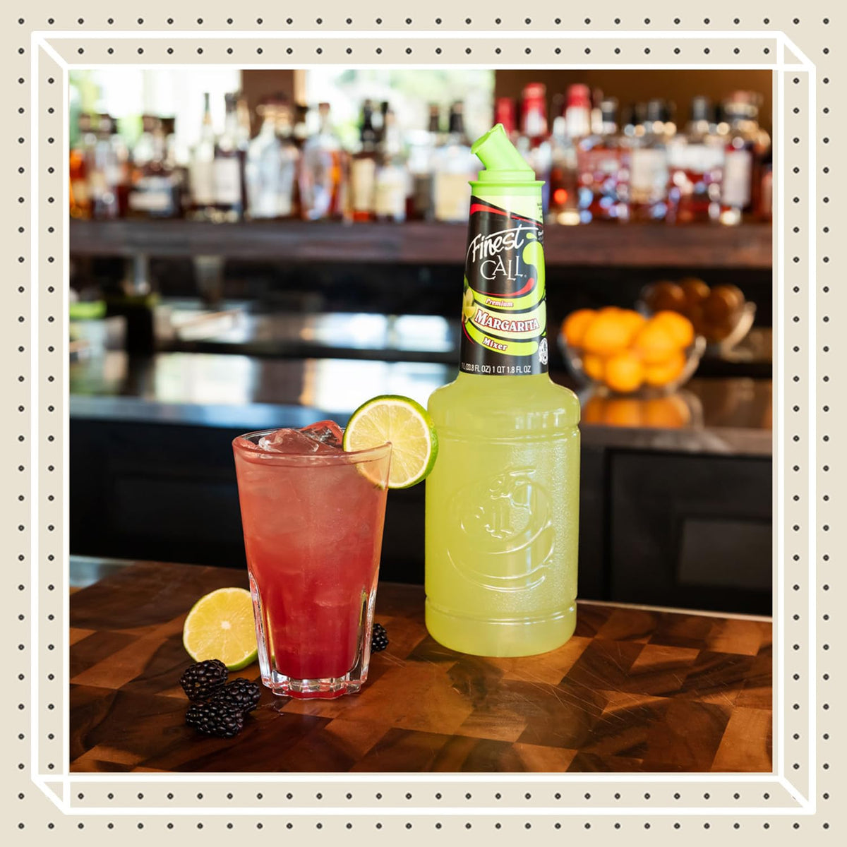 Close-up pour shows Finest Call's dispensing closure delivering smooth pours.