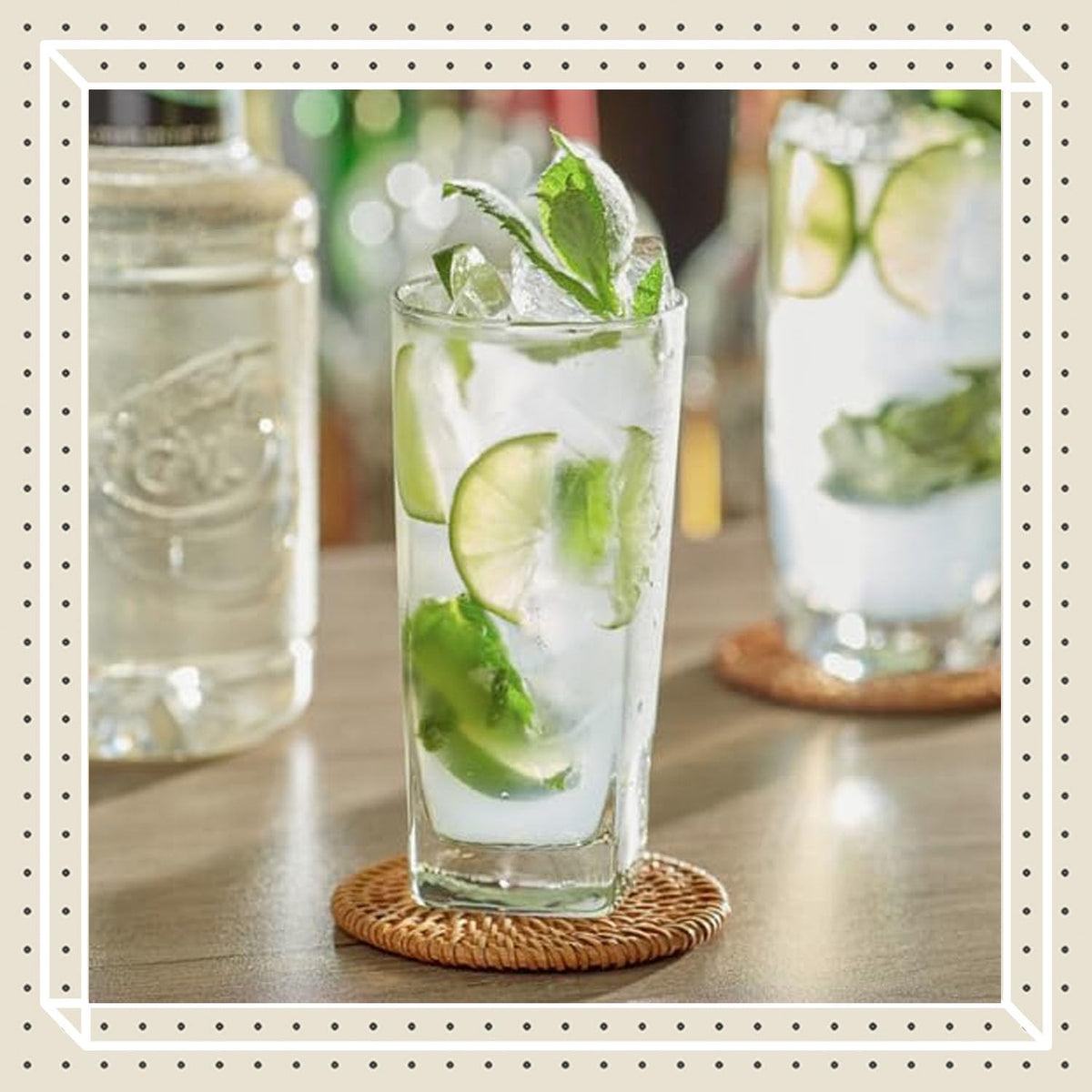 Dispensing closure on Finest Call Mint Syrup enables fast, controlled pours.