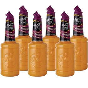 Finest Call passion fruit puree bottle showcases vibrant color and aroma for cocktails.
