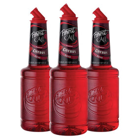 Finest Call premium cherry syrup bottle front view for versatile drinks.
