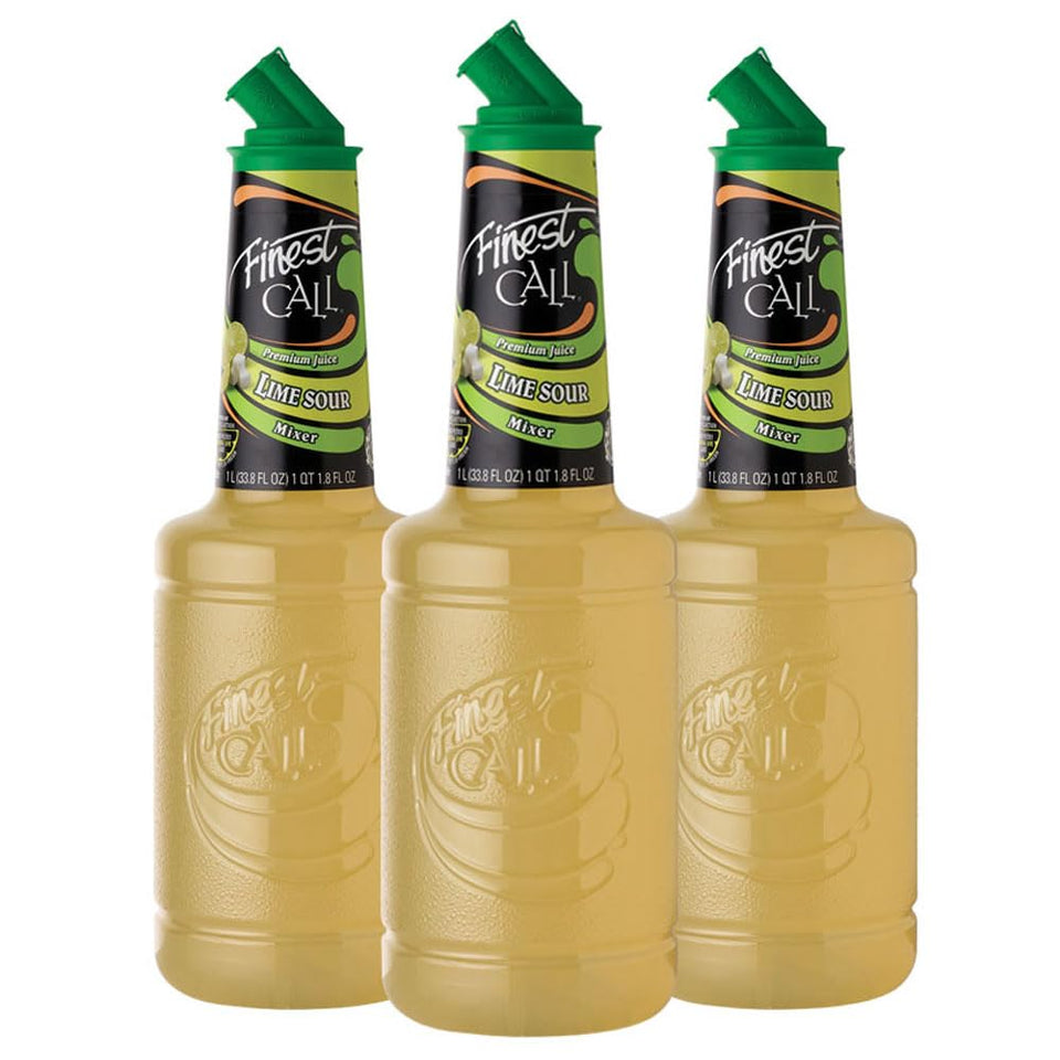 Finest Call Premium Lime Sour bottle with clear label for consistent flavor