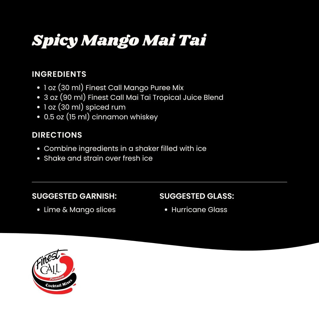 Finest Call Premium Mango Puree offers consistent flavor for reliable batches.