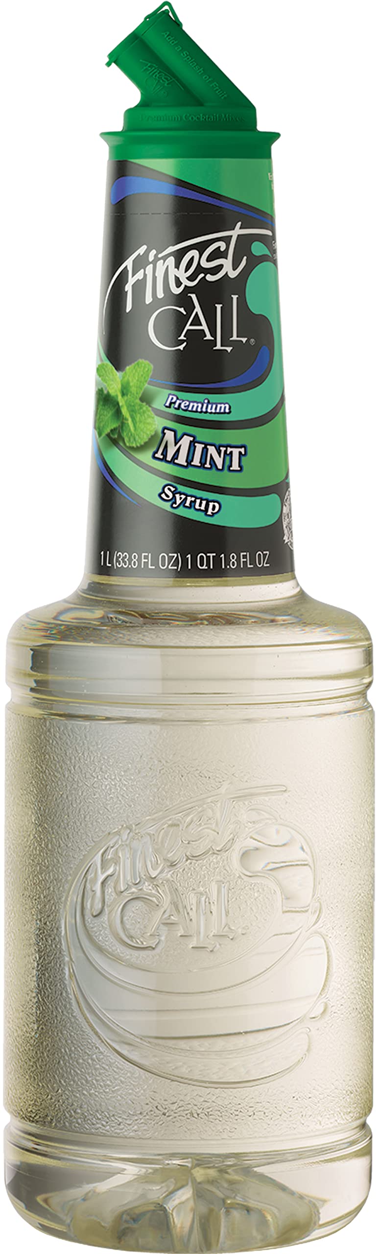 Finest Call Premium Mint Syrup bottle front – premium look for cocktails.