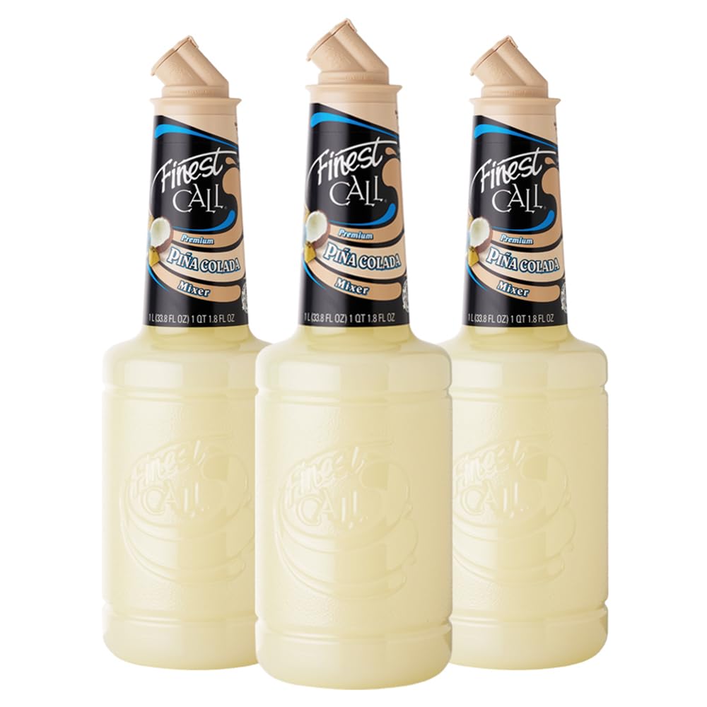 Finest Call premium pina colada 1L bottle shown for quick, consistent pours.