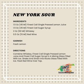 Finest Call premium simple syrup showcases smooth texture for effortless cocktail blending.