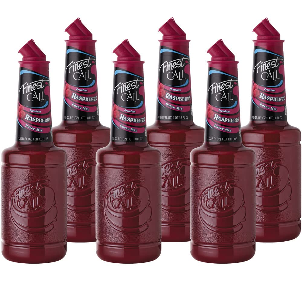 Finest Call Raspberry Puree 1L bottle ready for quick cocktails.