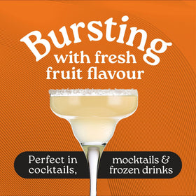 Pour stream from Finest Call Triple Sec into a glass, highlighting citrus notes.