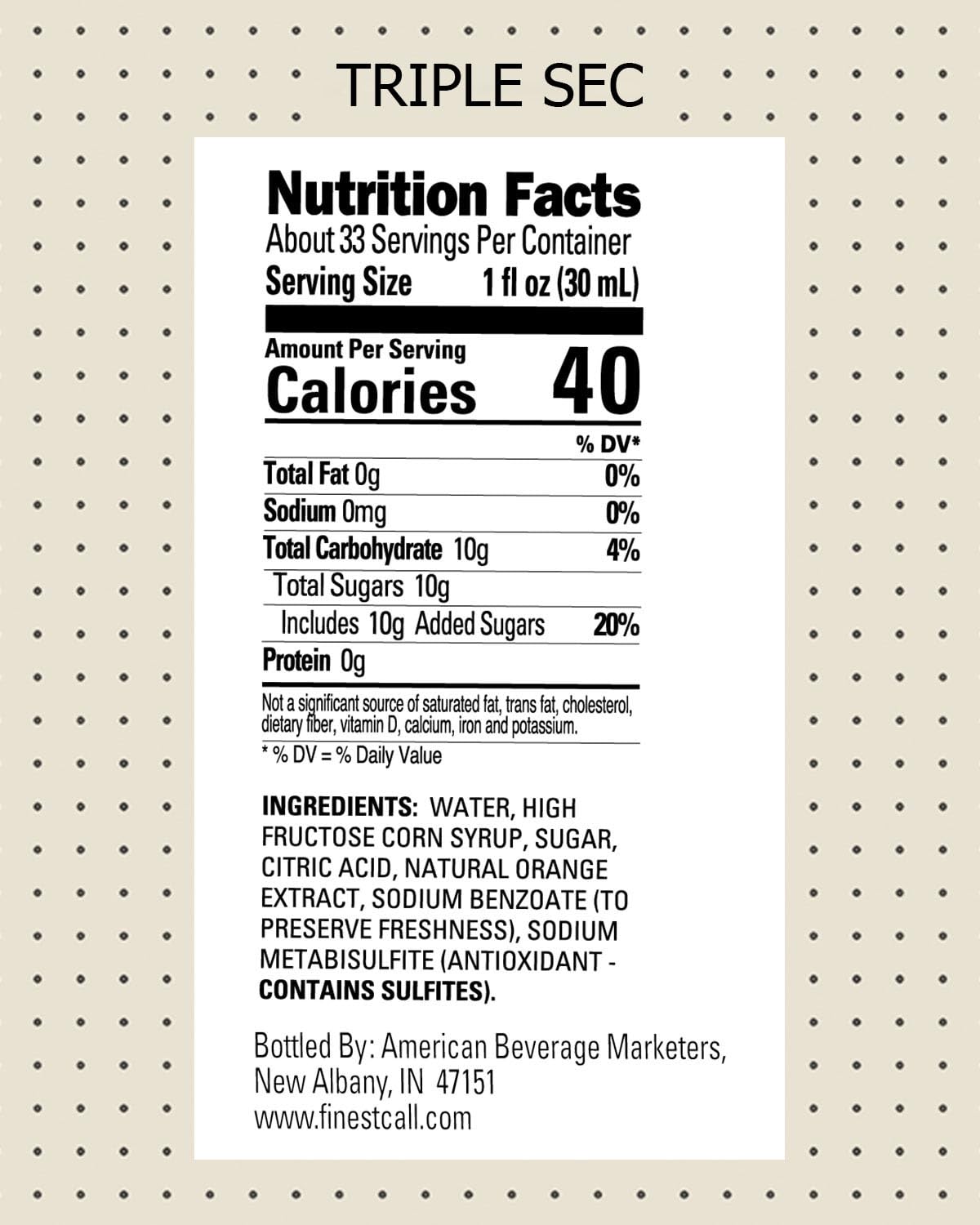 Label close-up highlighting natural orange extract and premium quality.