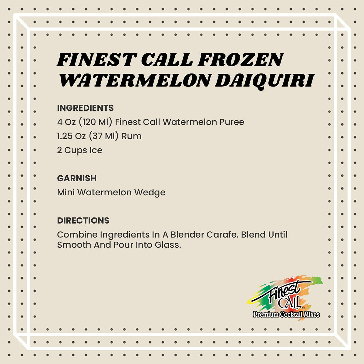 Finest Call Watermelon Puree closeup reveals deep red color and smooth texture