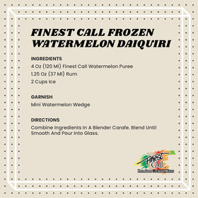Finest Call Watermelon Puree closeup reveals deep red color and smooth texture