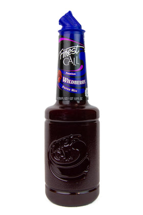 Finest Call Wild Berry Puree bottle showcases consistent flavor for cocktails.