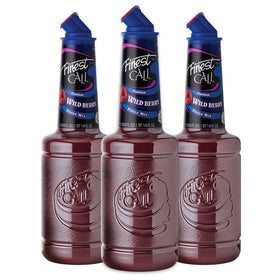 Finest Call Wild Berry Puree bottle with rich color for cocktails