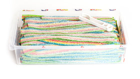 Fini Fantasy Rainbow Sour Belts hero pack showcased for gifting