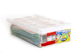 Fini Rainbow Sour Belts ingredients include assorted fruity flavors